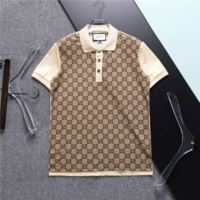 Picture of Gucci Polo Shirt Short _SKUGucciM-3XL3c37420319